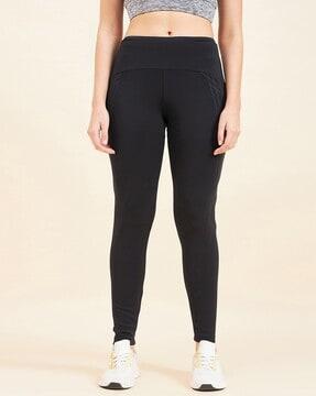 solid skinny fit trousers