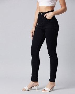 solid skinny jeans