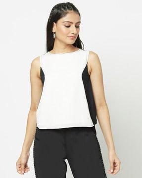 solid sleeveless top