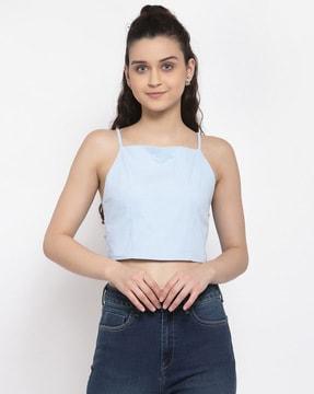 solid sleeveless top