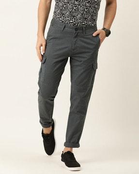 solid slim fit cargo pant