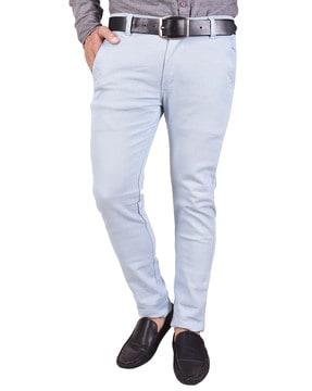 solid slim fit chinos