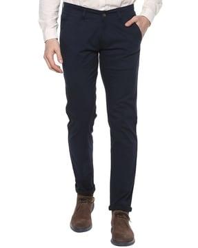 solid slim fit chinos