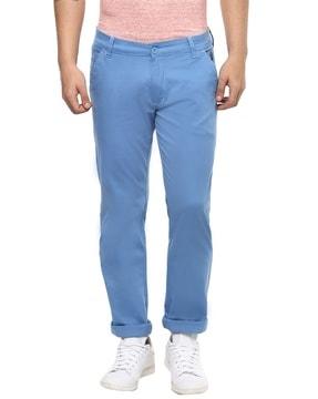 solid slim fit chinos