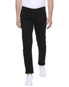 solid slim fit chinos