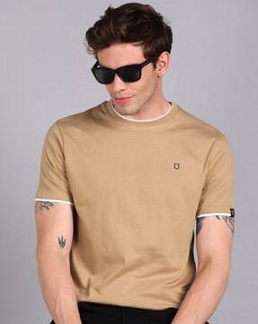 solid slim fit crew- neck t-shirt