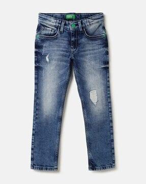 solid slim fit jeans