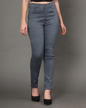 solid slim fit jeans