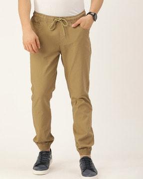 solid slim fit jogger pant