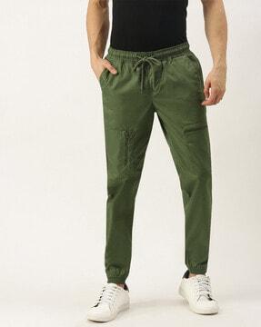 solid slim fit jogger pant