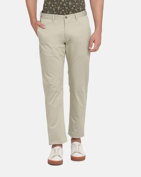 solid slim fit pants