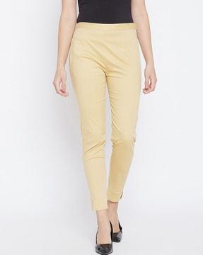 solid slim fit pants