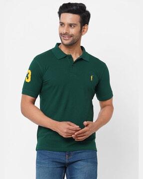 solid slim fit polo t-shirt