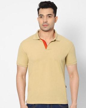 solid slim fit polo t-shirt