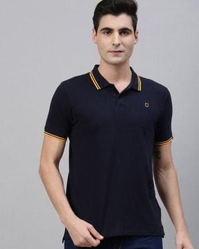 solid slim fit polo t-shirt