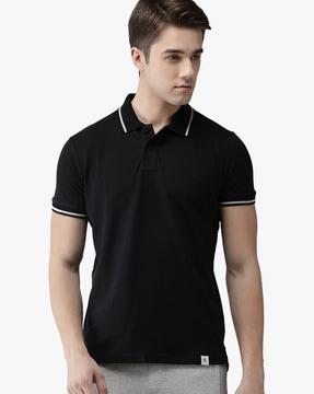 solid slim fit polo t-shirt