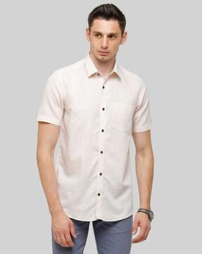 solid slim fit shirt