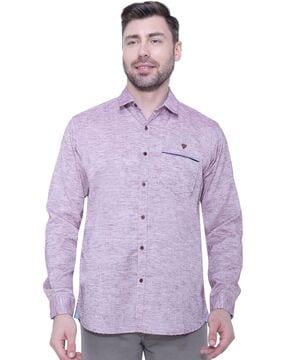 solid slim fit shirt