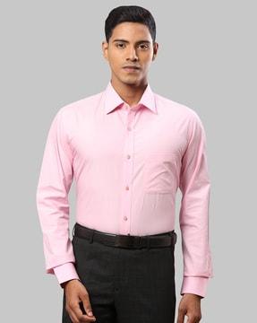 solid slim fit shirt