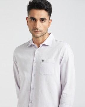 solid slim fit shirt