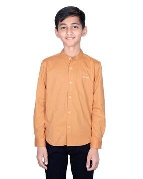 solid slim fit shirt