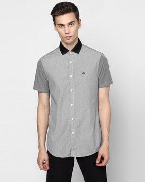 solid slim fit shirt