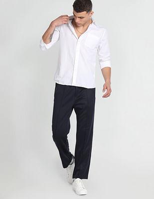 solid slim fit shirt