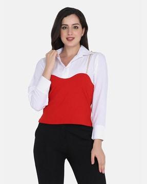 solid slim fit top