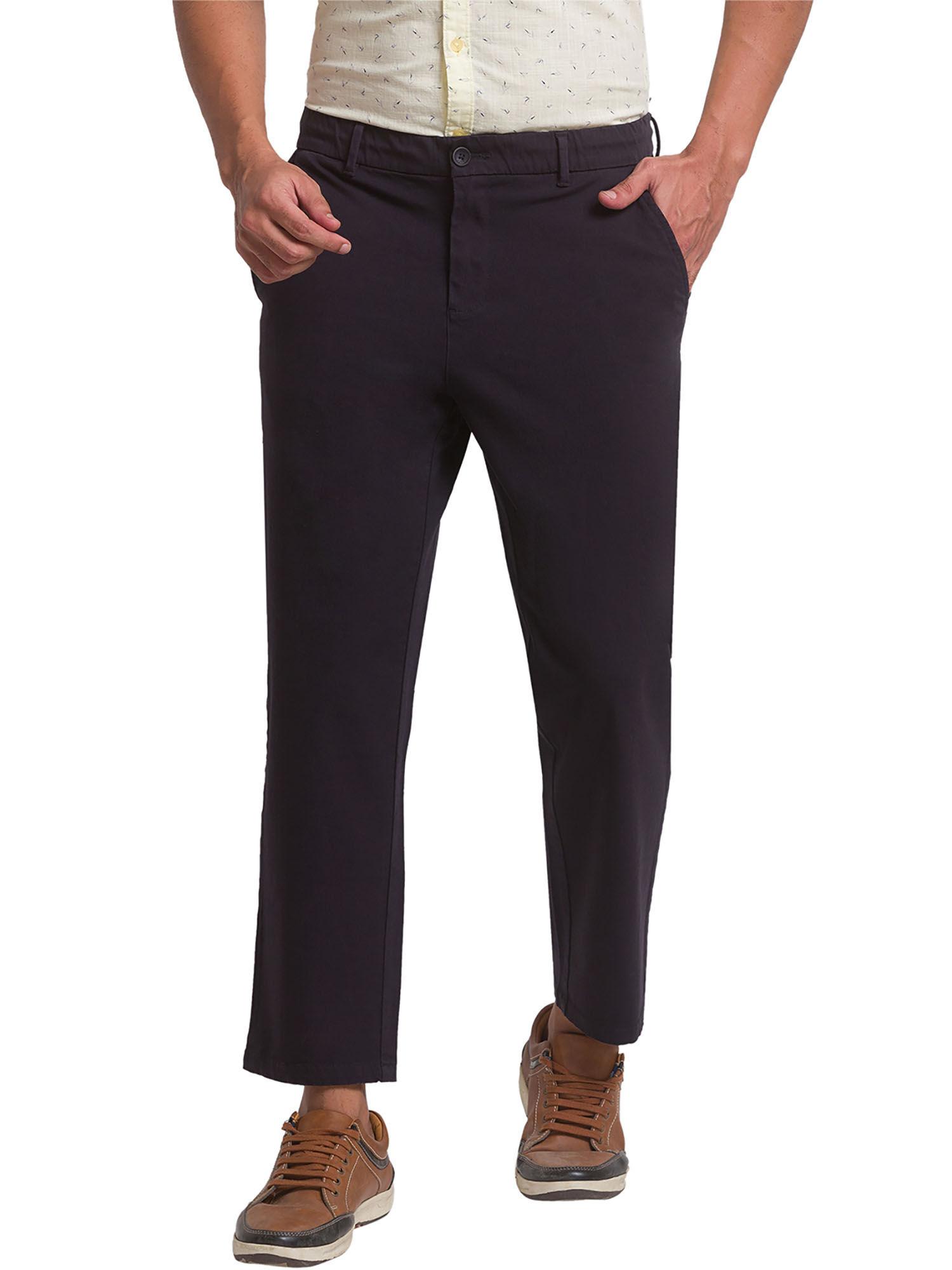 solid slim fit trouser