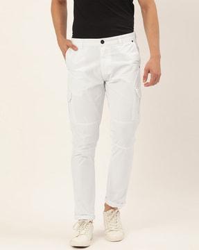 solid slim fit trouser