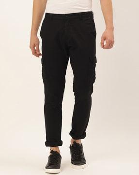 solid slim fit trouser