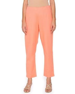 solid slim fit trousers pants