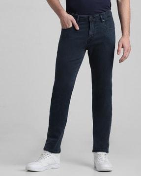 solid slim jeans