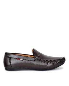 solid slip-on casual shoes