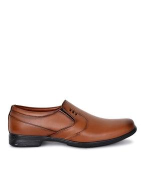 solid slip-on formal shoes