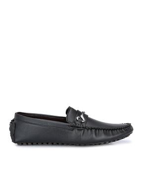 solid slip-on loafers