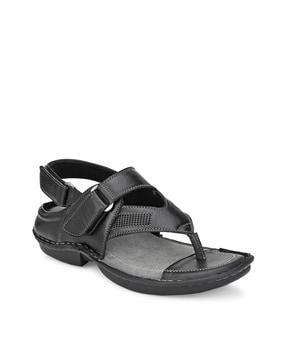 solid slip-on sandals