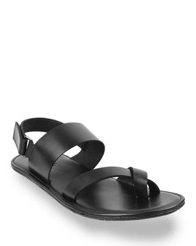 solid slip-on sandals