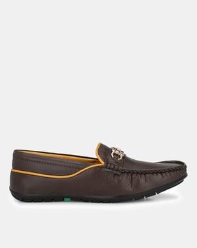 solid slip-on style casual shoe