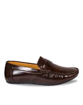 solid slip-ons loafers