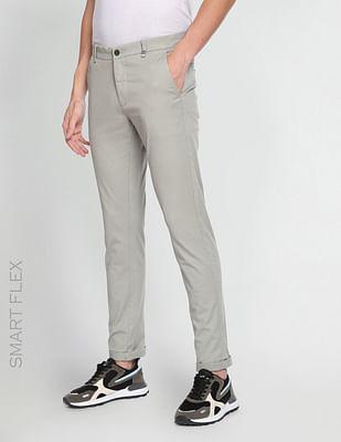 solid smart flex casual trouser