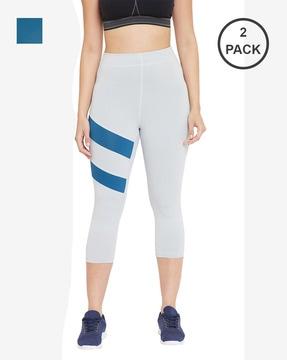 solid straight fit capris