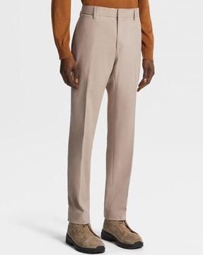 solid straight fit chinos