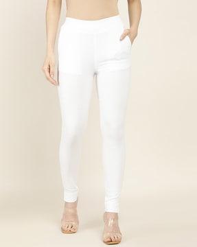 solid straight fit pant