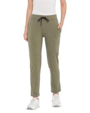 solid straight fit track pant