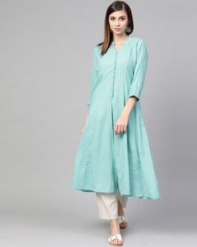 solid straight kurta