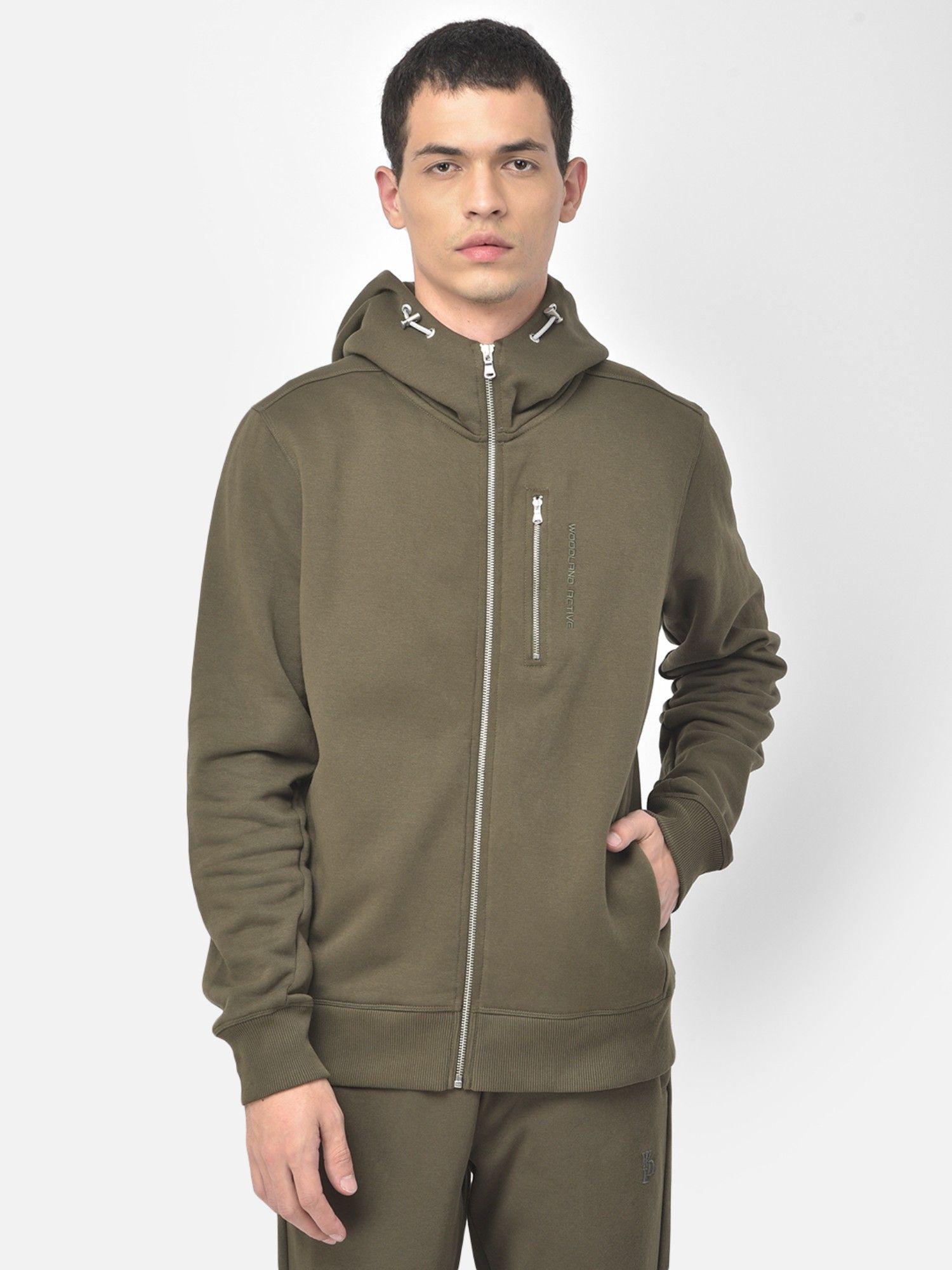 solid sweatshirt olive