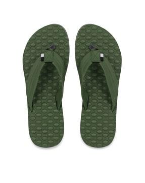 solid t-strap flip-flops with eva upper