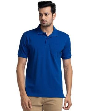 solid tailored fit polo t-shirt