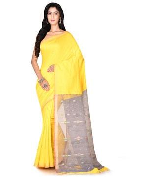 solid traditional saree